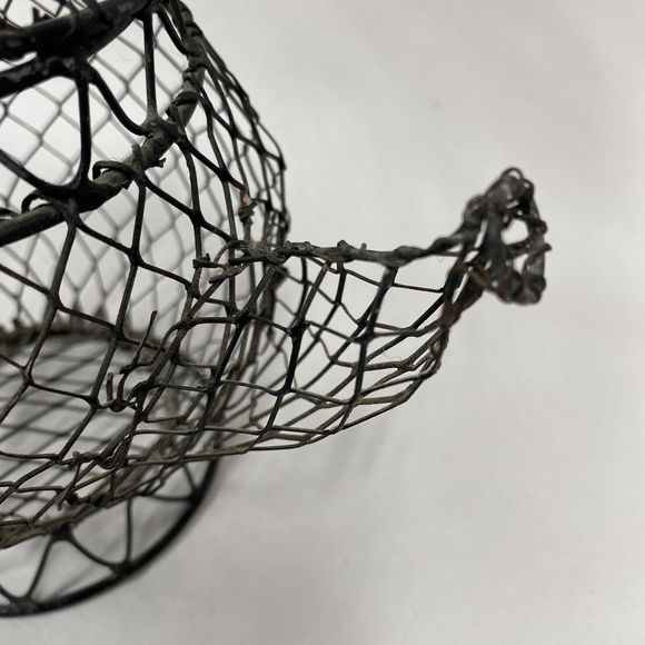 Vtg Chicken Wire Teapot Form Farmhouse Country Rustic Primitive Decor - AS IS - Picture 8 of 11